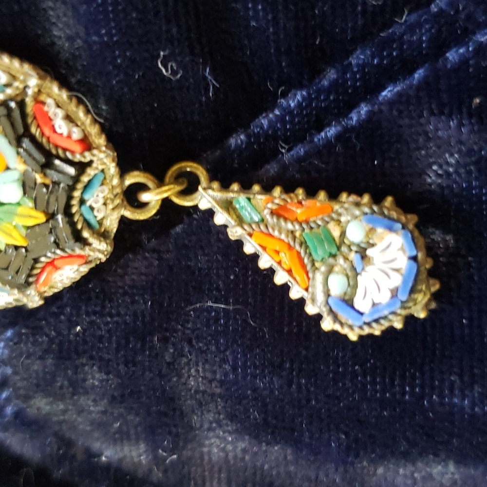 Italian micro mosaic necklace - Picture 3 of 6